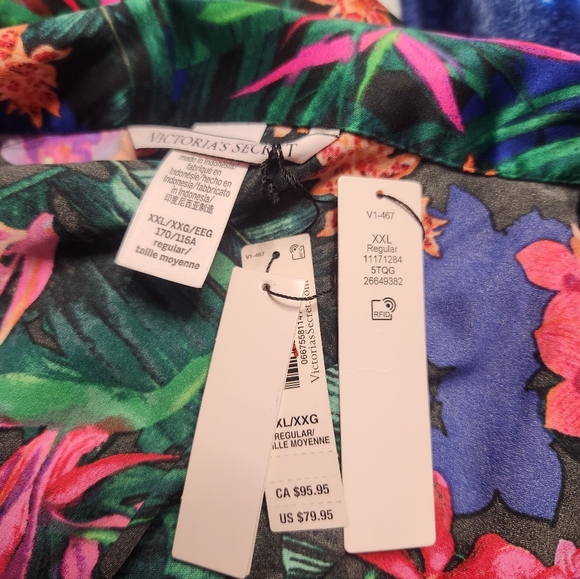 Nwt Victoria's Secret Miami Tropic Pajama Set Size Top XXL Bottom XL - Picture 6 of 10
